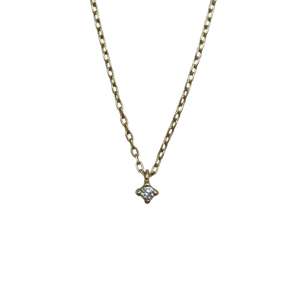 エテ ete 1Pダイヤネックレス ゴールド K10 ジュエリー