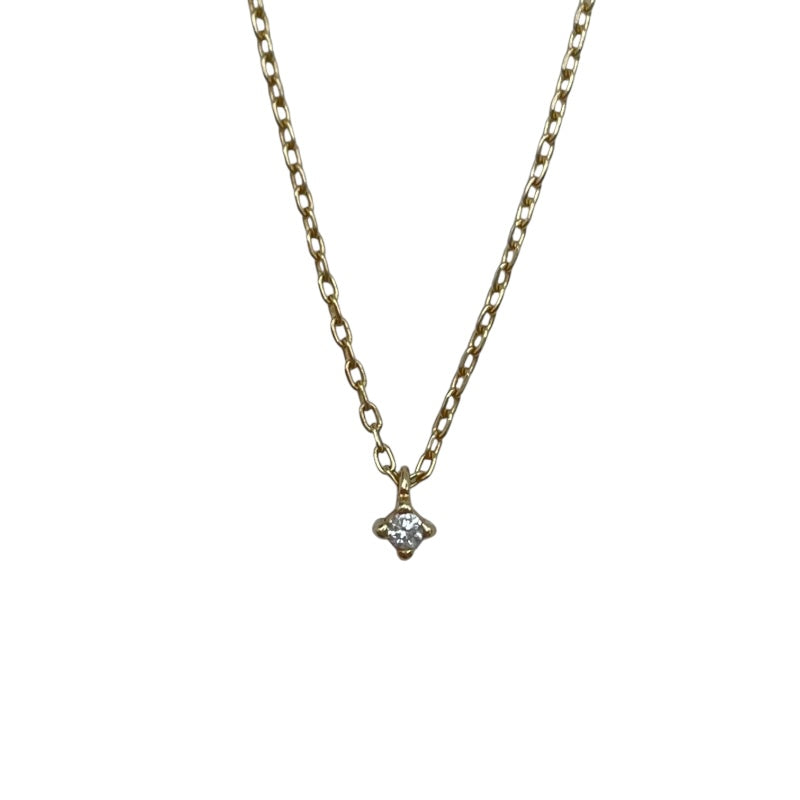 エテ ete 1Pダイヤネックレス ゴールド K10 ジュエリー