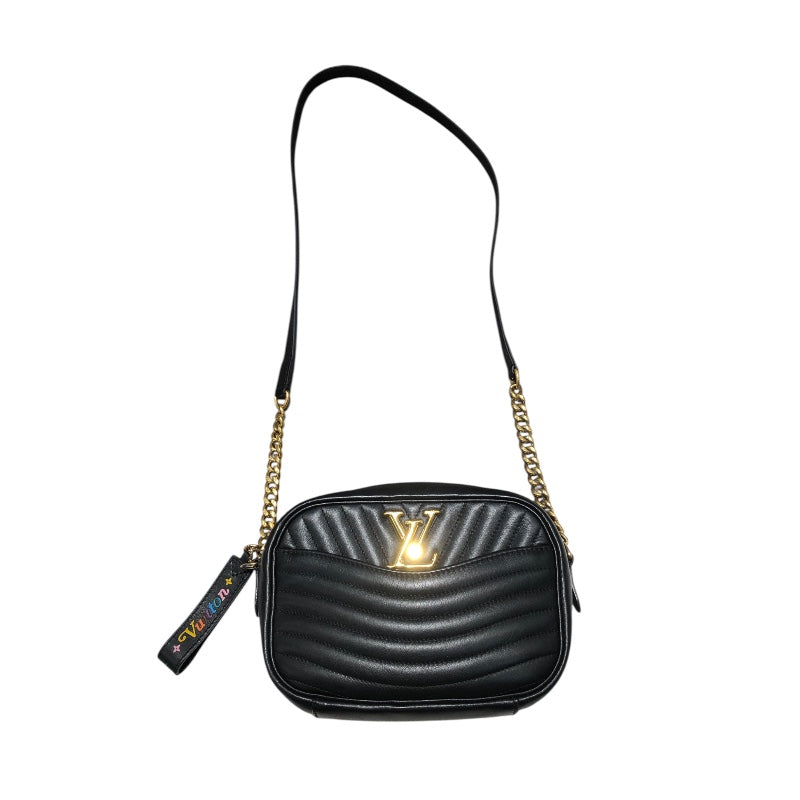 ルイ・ヴィトン LOUIS VUITTON ニューウェーブカメラバッグ M53682 ブラック レザー レディース ショルダーバッグ