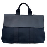 エルメス HERMES ヴァルパライソMM ブラック トワル･レザー メンズ ハンドバッグ