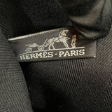 エルメス HERMES ヴァルパライソMM ブラック トワル･レザー メンズ ハンドバッグ