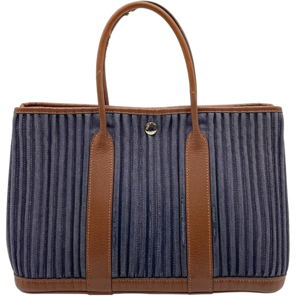 エルメス ガーデンパーティーPM マロン エルメス HERMES ガーデンパーティTPM ブルーインディゴ・マロン