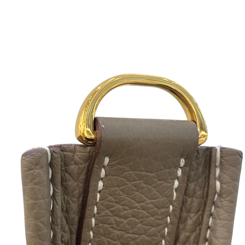 エルメス HERMES エヴリン3PM W刻 (2024年製) エトゥープ/GD金具 トリヨン レディース ショルダーバッグ