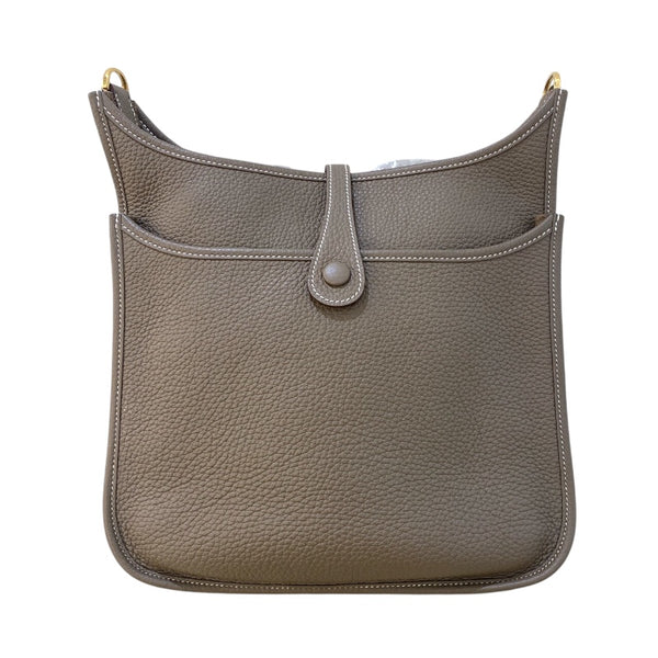 エルメス HERMES エヴリン3PM W刻 (2024年製) エトゥープ/GD金具 トリヨン レディース ショルダーバッグ
