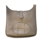 エルメス HERMES エヴリン3PM W刻 (2024年製) エトゥープ/GD金具 トリヨン レディース ショルダーバッグ