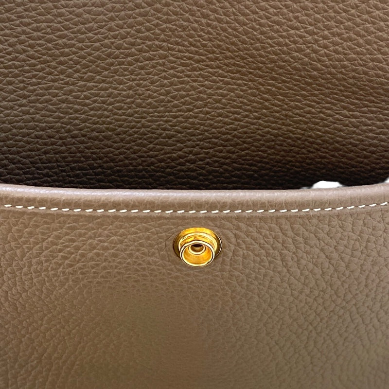 エルメス HERMES エヴリン3PM W刻 (2024年製) エトゥープ/GD金具 トリヨン レディース ショルダーバッグ