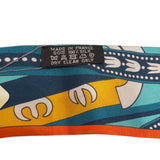 エルメス HERMES ツイリー　BALADE EN BERLINE オレンジ シルク ユニセックス スカーフ