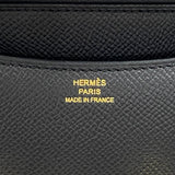 エルメス HERMES コンスタンス3 ミニ W刻 ブラック ゴールド金具 エプソン レディース ショルダーバッグ