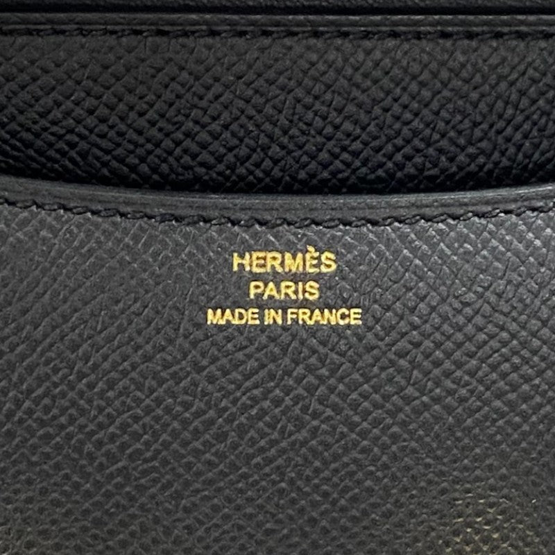 エルメス HERMES コンスタンス3 ミニ W刻 ブラック ゴールド金具 エプソン レディース ショルダーバッグ