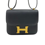 エルメス HERMES コンスタンス3 ミニ W刻 ブラック ゴールド金具 エプソン レディース ショルダーバッグ