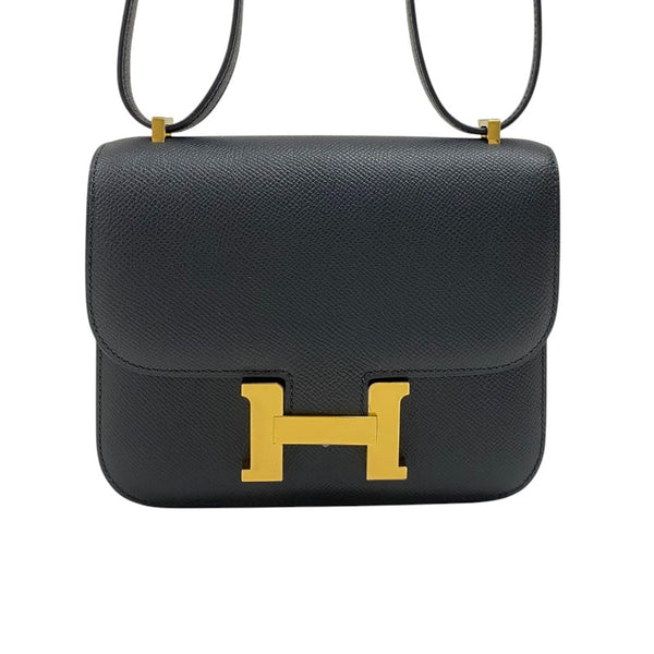 エルメス HERMES コンスタンス3 ミニ W刻 ブラック ゴールド金具 エプソン レディース ショルダーバッグ
