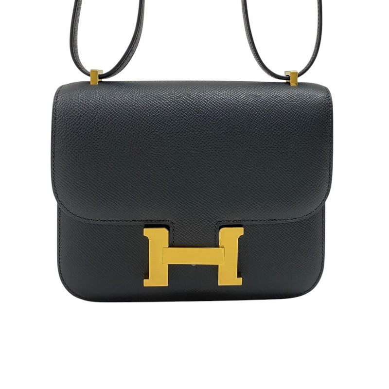 エルメス HERMES コンスタンス3 ミニ W刻 ブラック ゴールド金具 エプソン レディース ショルダーバッグ