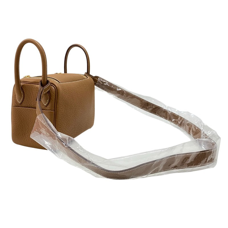 エルメス HERMES リンディミニ K刻 ゴールド ゴールド金具 トリヨンクレマンス レディース ショルダーバッグ