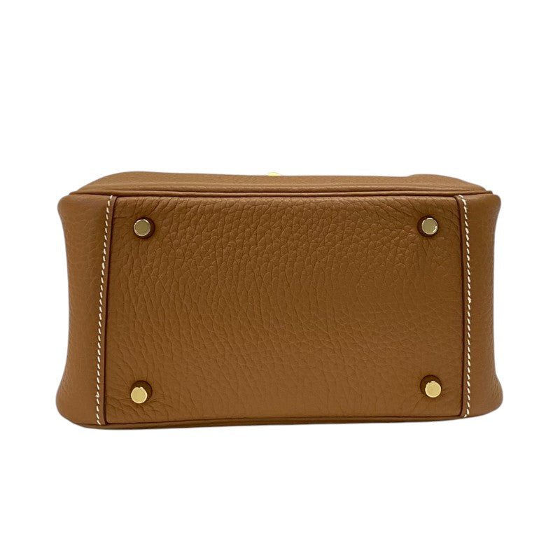 エルメス HERMES リンディミニ K刻 ゴールド ゴールド金具 トリヨンクレマンス レディース ショルダーバッグ