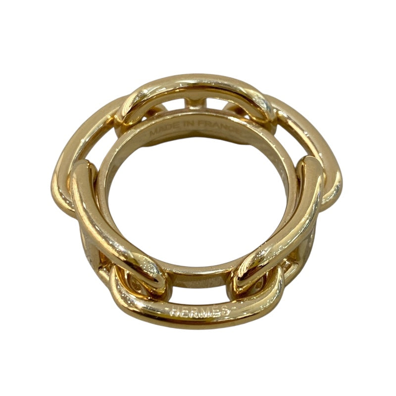 エルメス HERMES ルガデスカーフリング ゴールド メタル アクセサリー