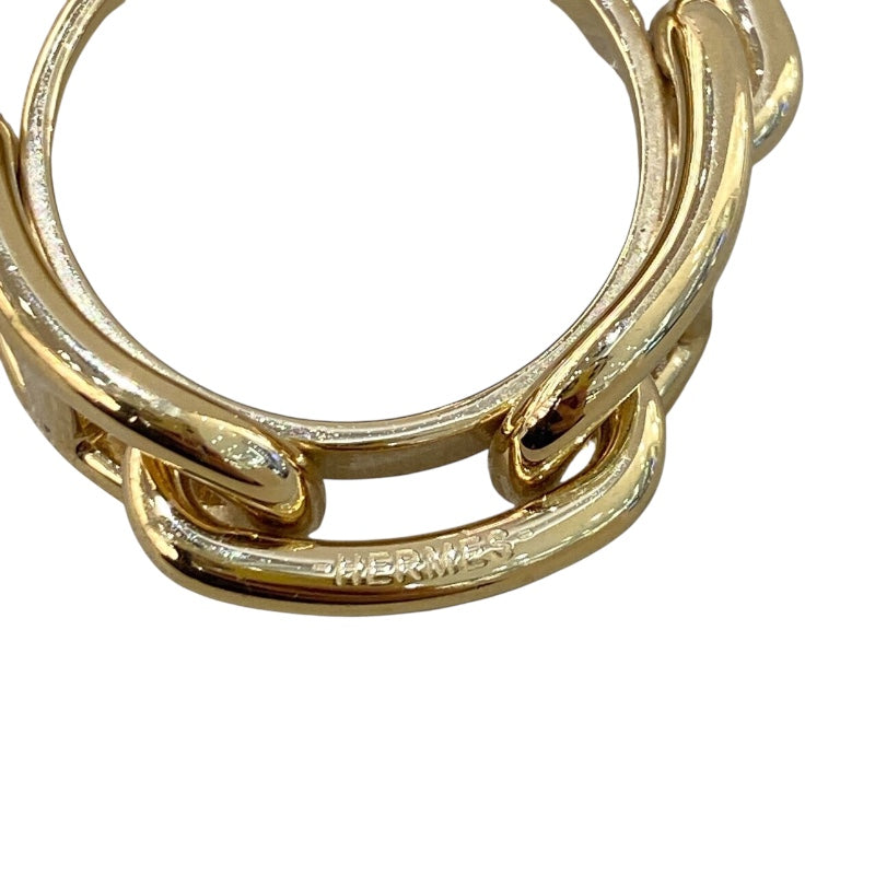 エルメス HERMES ルガデスカーフリング ゴールド メタル アクセサリー