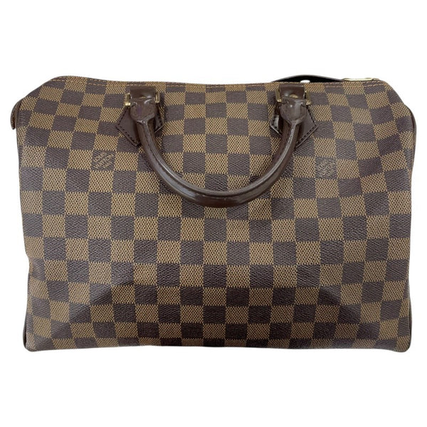 ルイ・ヴィトン LOUIS VUITTON スピーディ30 N41531 ブラウン ゴールド金具 PVC ダミエ レディース ハンドバッグ