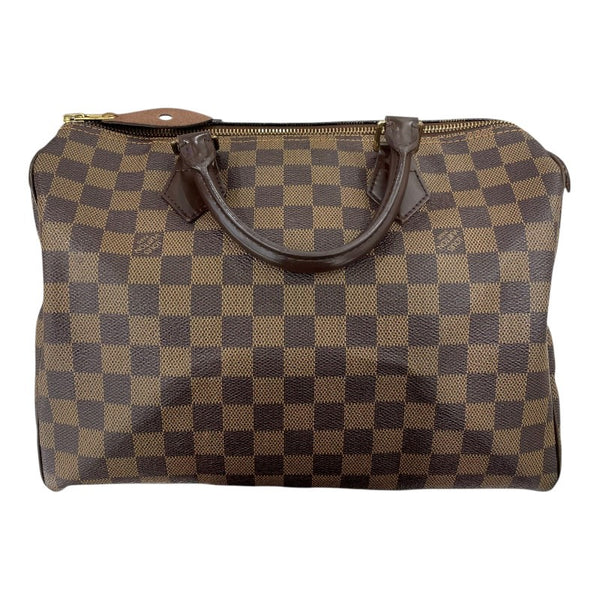 ルイ・ヴィトン LOUIS VUITTON スピーディ30 N41531 ブラウン ゴールド金具 PVC ダミエ レディース ハンドバッグ