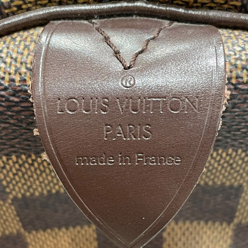 ルイ・ヴィトン LOUIS VUITTON スピーディ30 N41531 ブラウン ゴールド金具 PVC ダミエ レディース ハンドバッグ