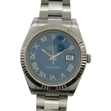 ロレックス ROLEX デイトジャスト2 116334 ブルー SS/WG メンズ 腕時計