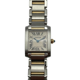 カルティエ Cartier タンクフランセーズSM W51007Q4 ホワイト SS/YG レディース 腕時計
