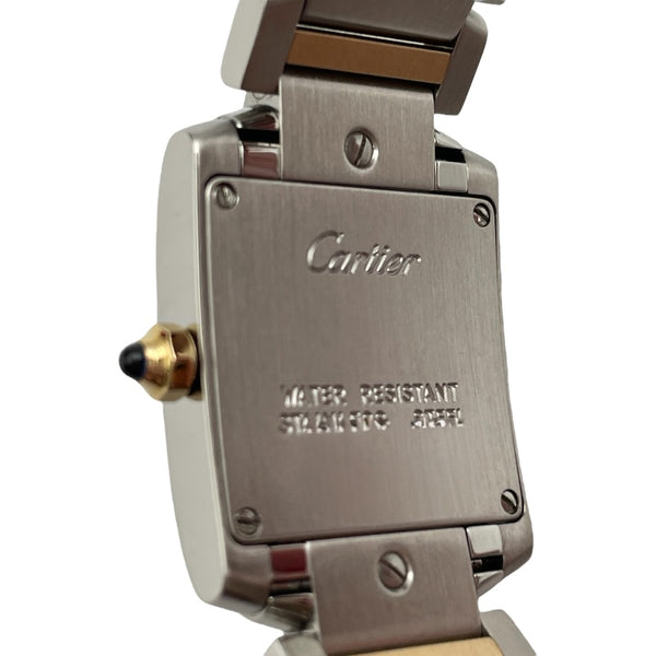 カルティエ Cartier タンクフランセーズSM W51007Q4 ホワイト SS/YG レディース 腕時計