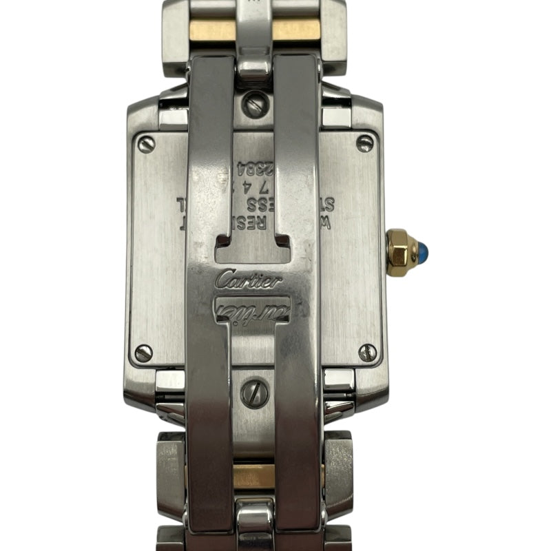 カルティエ Cartier タンクフランセーズSM W51007Q4 ホワイト SS/YG レディース 腕時計