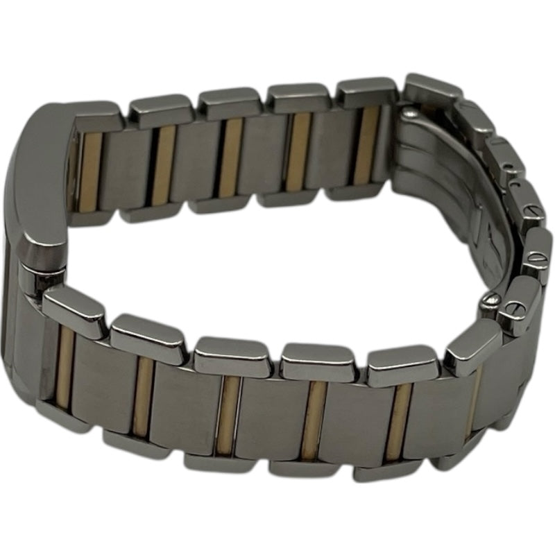 カルティエ Cartier タンクフランセーズSM W51007Q4 ホワイト SS/YG レディース 腕時計