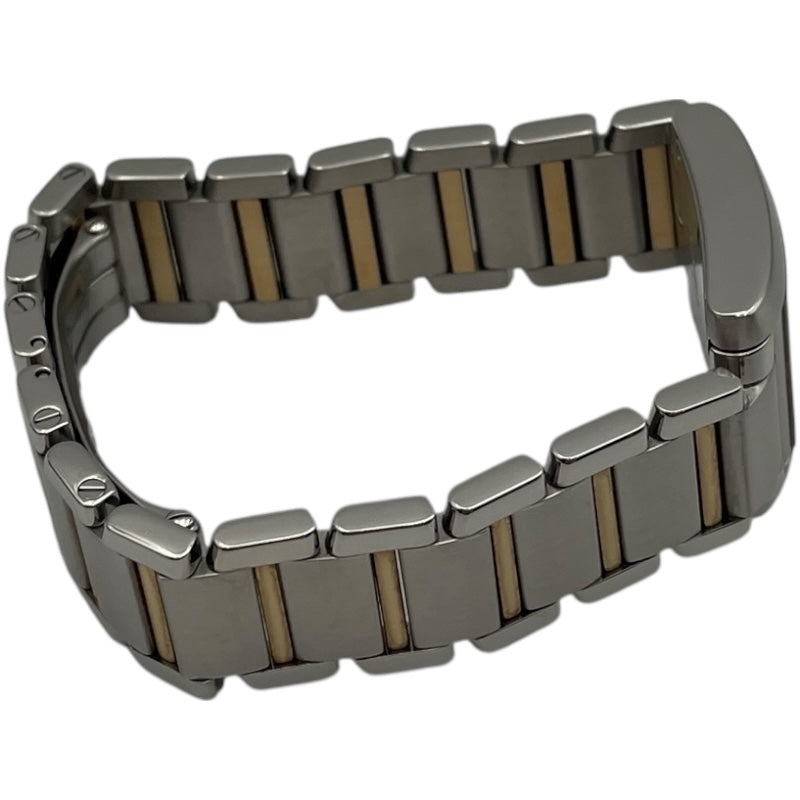 カルティエ Cartier タンクフランセーズSM W51007Q4 ホワイト SS/YG レディース 腕時計