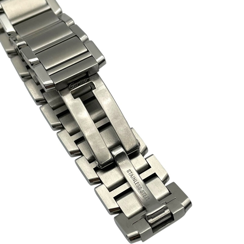 カルティエ Cartier タンクフランセーズ SM W51008Q3 ホワイト SS クオーツ レディース 腕時計