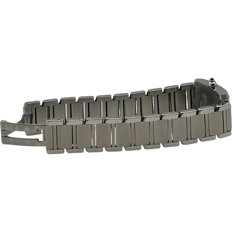 カルティエ Cartier タンクフランセーズ SM W51008Q3 ホワイト SS クオーツ レディース 腕時計