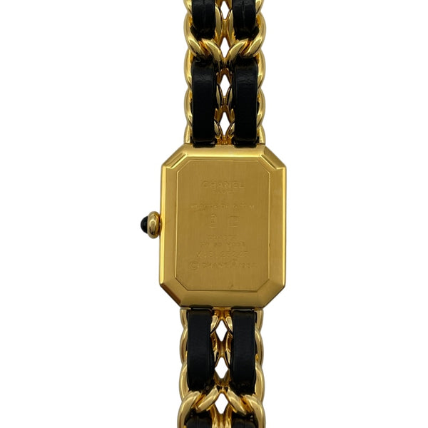 シャネル CHANEL プルミエールL H0001 ブラック GP レディース 腕時計