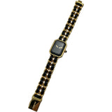シャネル CHANEL プルミエールL H0001 ブラック GP レディース 腕時計