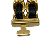 シャネル CHANEL プルミエールL H0001 ブラック GP レディース 腕時計