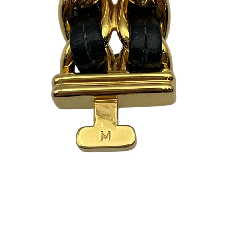 シャネル CHANEL プルミエールM H0001 ブラック GP レディース 腕時計