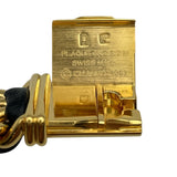 シャネル CHANEL プルミエールM H0001 ブラック GP レディース 腕時計