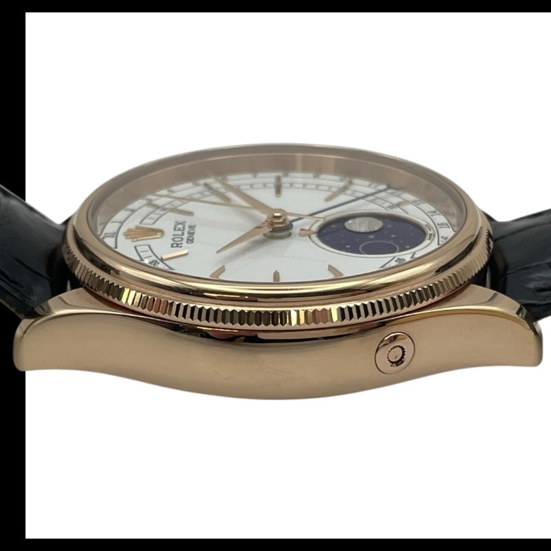 ロレックス ROLEX チェリーニ ムーンフェイズ 50535 ホワイト PG メンズ 腕時計