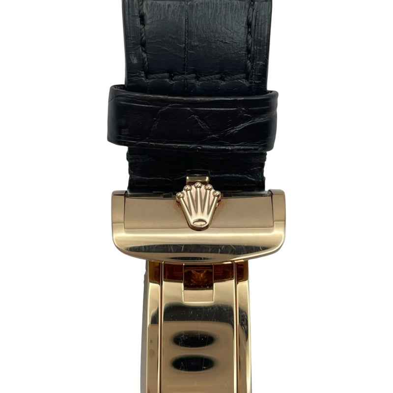 ロレックス ROLEX チェリーニ ムーンフェイズ 50535 ホワイト PG メンズ 腕時計