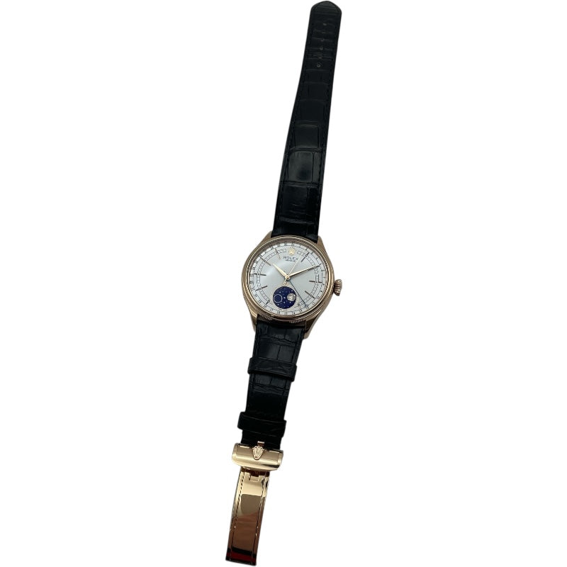 ロレックス ROLEX チェリーニ ムーンフェイズ 50535 ホワイト PG メンズ 腕時計