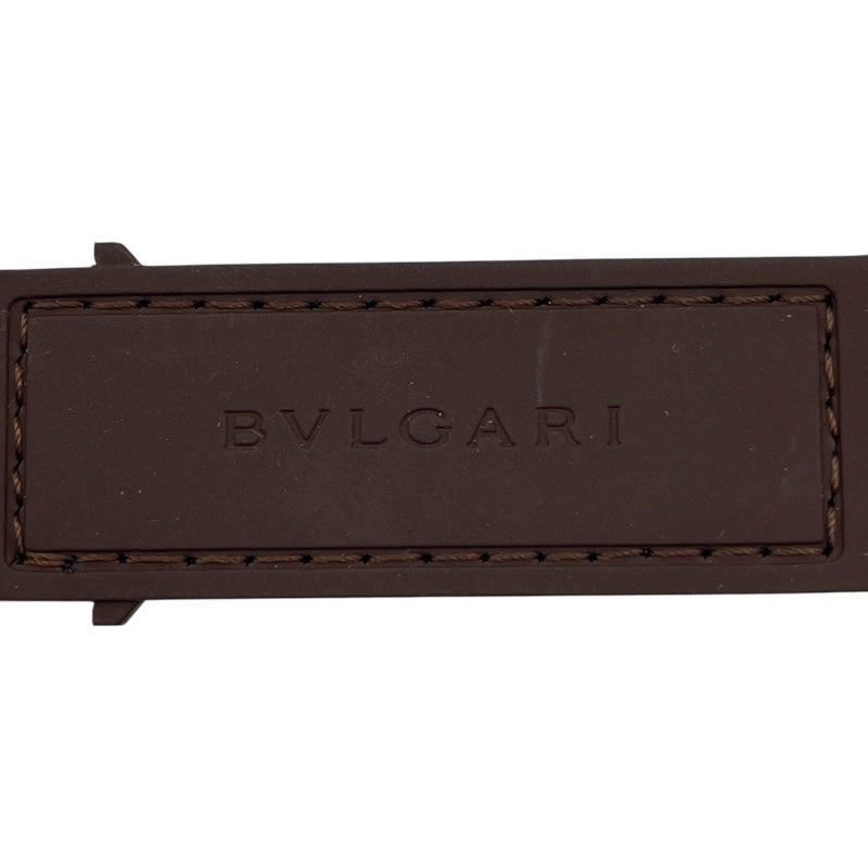 ブルガリ BVLGARI アルムニウム GMT フェンダー 世界1200本限定 BB40ATGMT ブラウン アルミニウム/ラバーベルト メンズ 腕時計