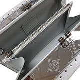 ルイ・ヴィトン LOUIS VUITTON クラッチボックス M20410 ミラー ホワイト シルバー金具 メタル・レザー ユニセックス ショルダーバッグ