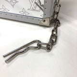 ルイ・ヴィトン LOUIS VUITTON クラッチボックス M20410 ミラー ホワイト シルバー金具 メタル・レザー ユニセックス ショルダーバッグ