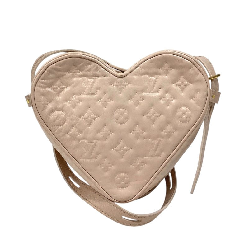 ルイ・ヴィトン LOUIS VUITTON サック・クール フォーリンラブ ハートボックス M58738 ピンク レザー レディース ショルダーバッグ