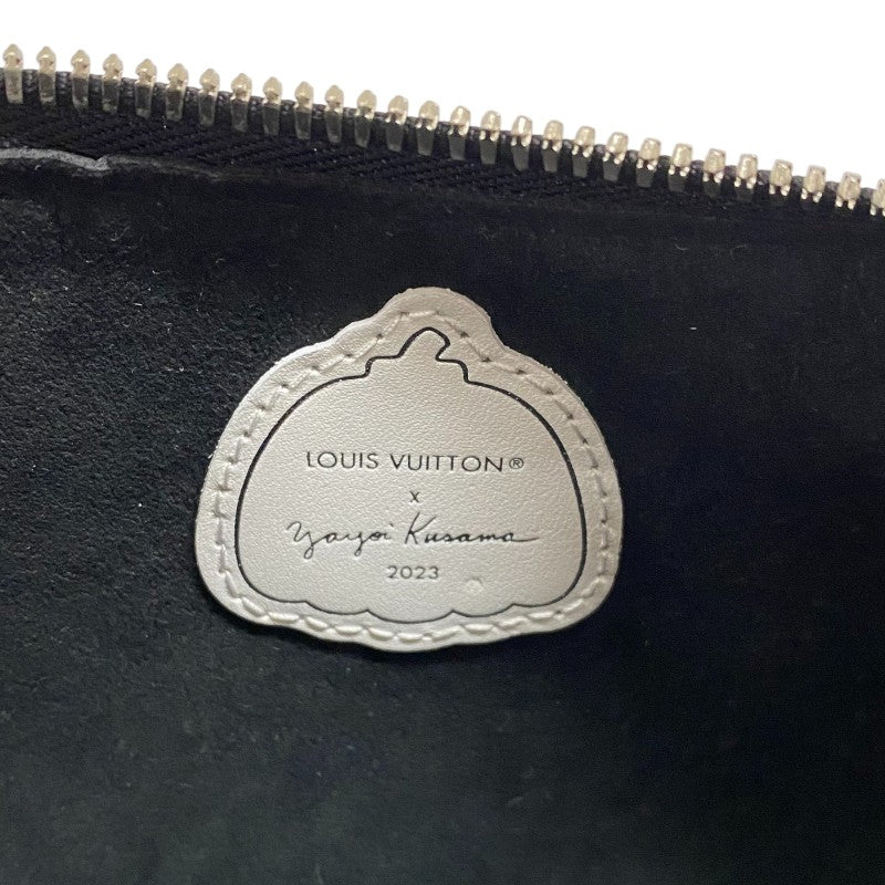 ルイ・ヴィトン LOUIS VUITTON イージーポーチ・オン ストラップ 草間彌生 M81908 ブラック レディース ショルダーバッグ