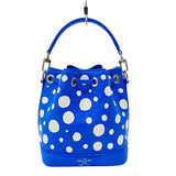 ルイ・ヴィトン LOUIS VUITTON ナノ・ノエ 草間彌生 M81985 ブルー モノグラム・アンプラント レディース ショルダーバッグ