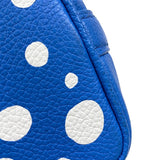 ルイ・ヴィトン LOUIS VUITTON ナノ・ノエ 草間彌生 M81985 ブルー モノグラム・アンプラント レディース ショルダーバッグ