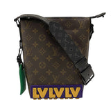 ルイ・ヴィトン LOUIS VUITTON クルーザーメッセンジャー M57966 モノグラムLVラバー メンズ ショルダーバッグ
