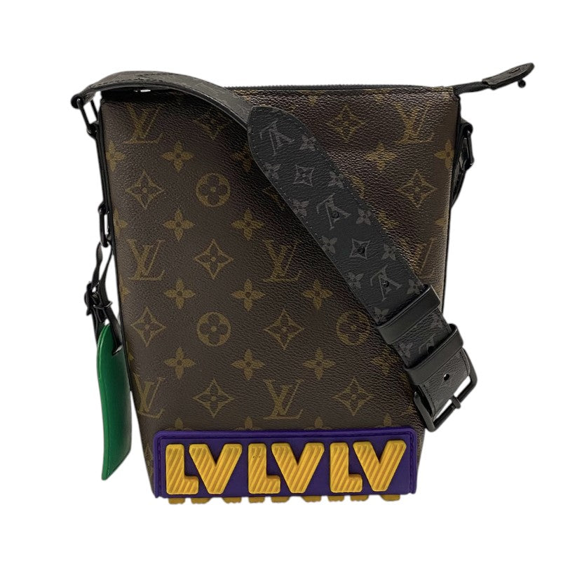 ルイ・ヴィトン LOUIS VUITTON クルーザーメッセンジャー M57966 モノグラムLVラバー メンズ ショルダーバッグ