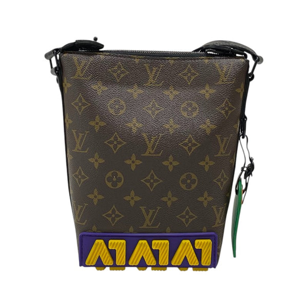 ルイ・ヴィトン LOUIS VUITTON クルーザーメッセンジャー M57966 モノグラムLVラバー メンズ ショルダーバッグ
