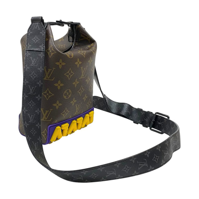 ルイ・ヴィトン LOUIS VUITTON クルーザーメッセンジャー M57966 モノグラムLVラバー メンズ ショルダーバッグ